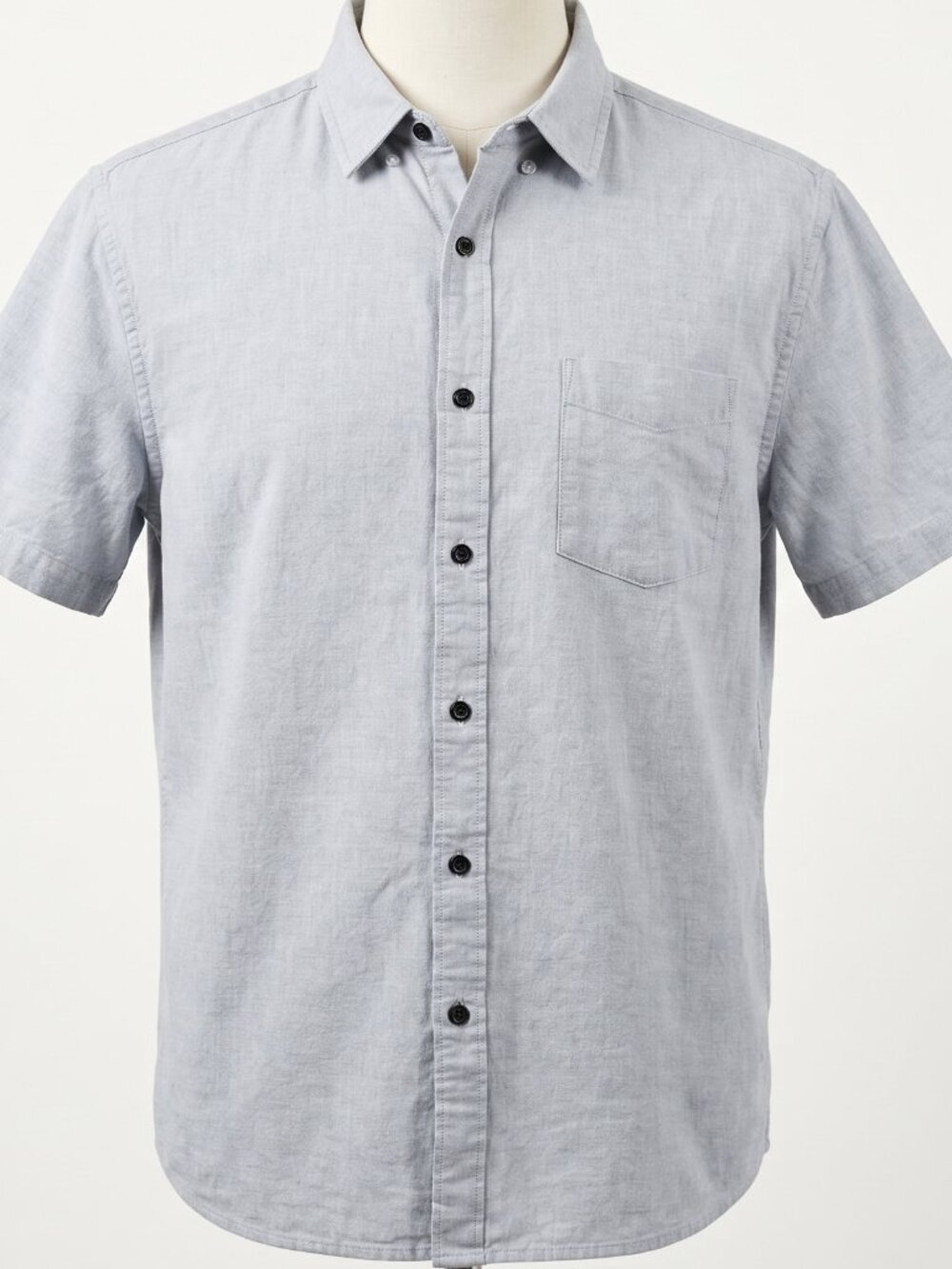 Goodfellow & Co Mens XL Light Blue Oxford Short Sleeve Button Down Shirt